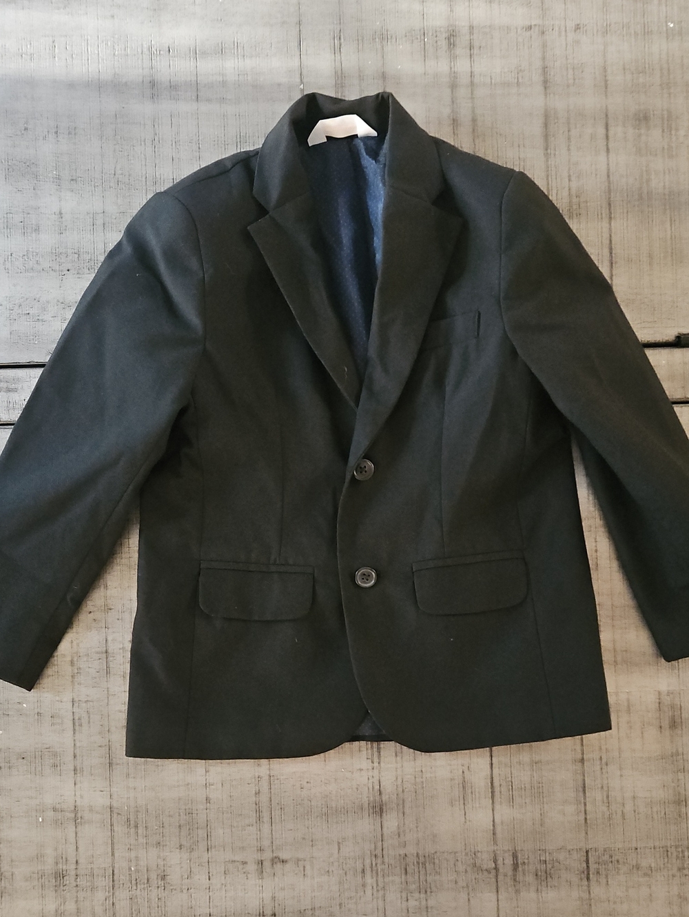 Kid's Classic Black Two-Button Blazer